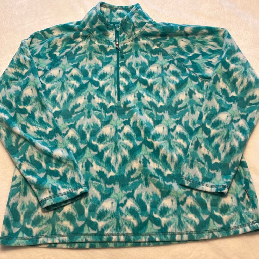 EDDIE BAUER FLEECE 3/4 ZIP PULLOVER